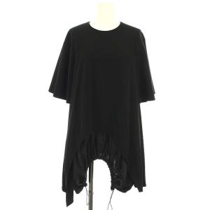 21SS ひざ丈切替ワンピース 38 ブラック