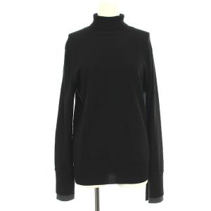 20AW ニット タートルネック ポイントカラー タートルP.O 長袖 38 ブラック