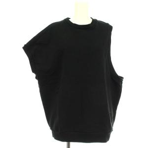21SS DRY SWEAT Asymmetry Vest アシンメトリー 38 M ブラック