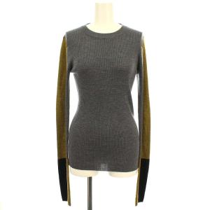 21AW PULLOVER パッチスリーブニットカットソー 38 グレー