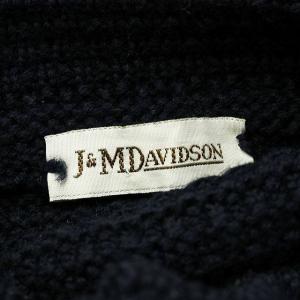 J&M DAVIDSON ジャケット ニット ショート丈 ネイビー