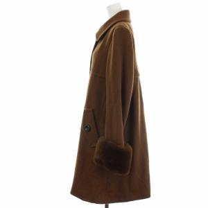 BLUE LABEL CRESTBRIDGE 19AW ステンカラーコート 裏地チェック M 茶