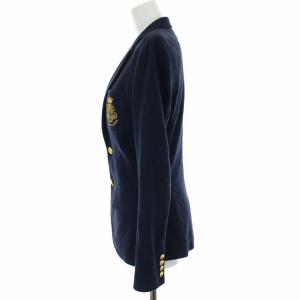 POLO RALPH LAUREN ロゴ刺繍テーラードジャケット ネイビー