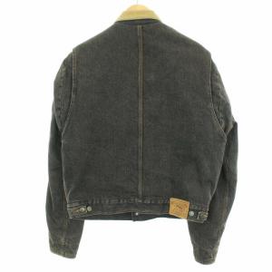 POLO RALPH LAUREN 白タグ 襟コーデュロイデニムジャケット  M ブラック