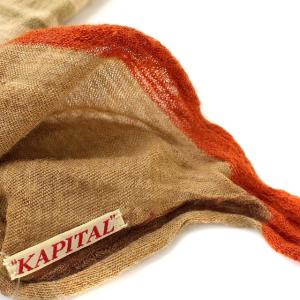 KAPITAL ウールストール ブラウン