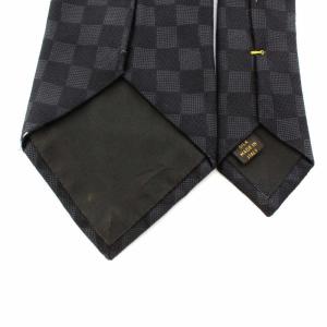 LOUIS VUITTON ダミエクラヴァット ネクタイ レギュラータイ 黒