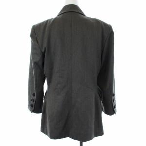 YVES SAINT LAURENT diffusion femmes ヴィンテージダブルテーラードジャケット S グレー