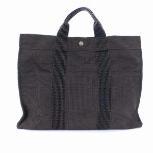HERMES エールライン トートMM トートバッグ ハンドバッグ グレー