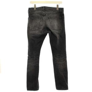 SAINT LAURENT PARIS 18年製 デニムパンツ ダメージ加工 28 黒