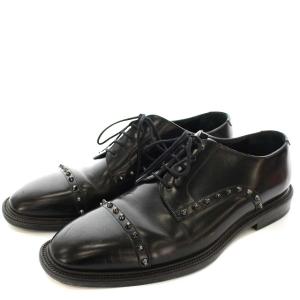 ドレスシューズ スタッズ レザー 42 ブラック