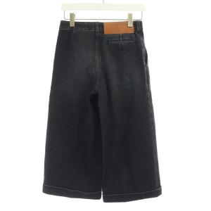 LOEWE デニムパンツ ワイド ロールアップ ハンガー付き 42 ブラック