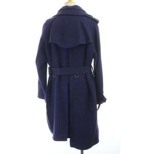 sacai 19AW 19-02085M ハイブリッドドッキングツイードコート アシンメトリー 1 ネイビー 