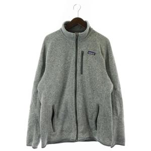  ジップアップハイネックロゴジャケット XL グレー