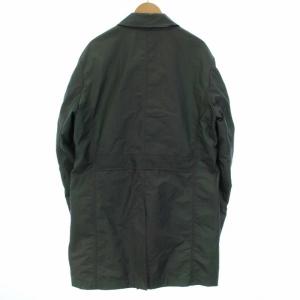 ETRO ステンカラーコート ロング 裏地ペイズリー柄 イタリア製 52 XL 玉虫色