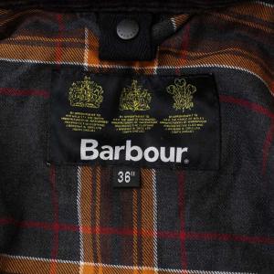 Barbour BEDALE オイルドジャケット ミリタリー 裏地チェック 36 S カーキ