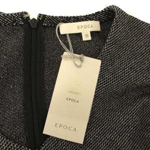 EPOCA 21AW ニット ワンピース 七分袖 38 M ブラック