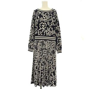 21SS 花柄セットアップ ネイビー