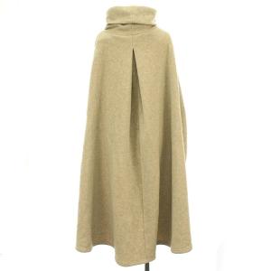 KAPITAL リバーシブルフリースハイネックポンチョ グレー