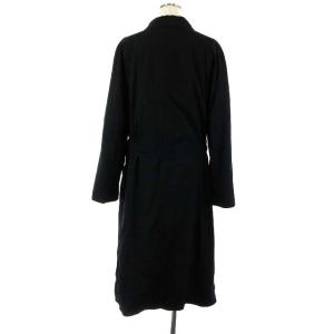 GIORGIO ARMANI LE COLLEZIONI ステンカラーロングコート  48 ブラック