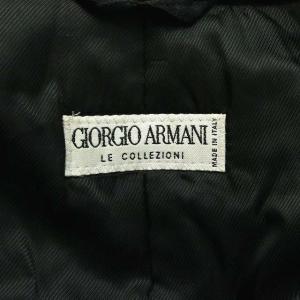GIORGIO ARMANI LE COLLEZIONI ステンカラーロングコート  48 ブラック