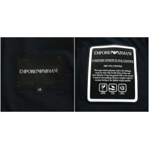 EMPORIO ARMANI 2019 ジャケット ブルゾン 中綿 キルティング スタンドカラー 48 L ネイビー