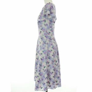 TOCCA 20年製 ワンピース ハートシェイプドネック 花柄 00 パープル