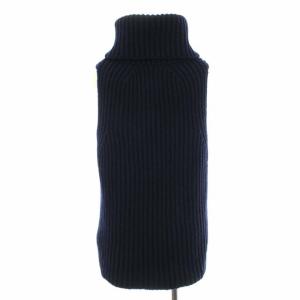 MADISONBLUE ニットベスト プルオーバー ノースリーブ タートルネック FREE ネイビー