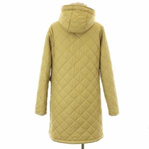MACKINTOSH キルティングコート 中綿 ミドル フード 裏地ボア 38 ベージュ