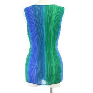 ISSEY MIYAKE セットアップ プリーツ 青 緑