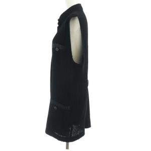 ISSEY MIYAKE スタンドカラープリーツベスト L ブラック