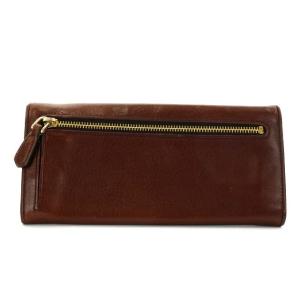 PRADA 長財布 小銭入れ ゴールド金具 レザー 牛革 ボルドー