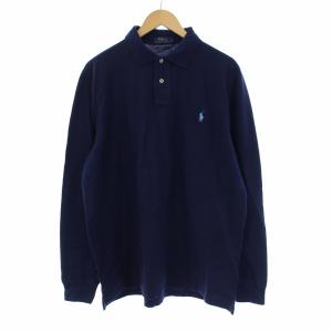 ポロシャツ 長袖 ポニー XL ネイビー タグ付き
