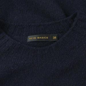 SCYE BASICS ニット セーター ウール 38 ネイビー