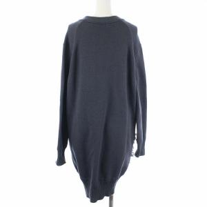 Drawer 7GフリンジVネックロングカーディガン ニット グレー