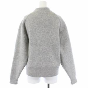 Drawer ダブルフェイス カーディガン ニット ウール グレー