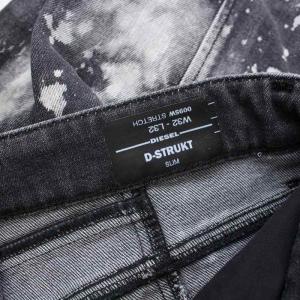 DIESEL D-STRUKT デニムパンツ コーティング加工 L 黒 