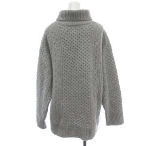 Spick&Span 20AW HAMILTON ニット セーター ケーブルタートル 長袖 ウール F ライトグレー