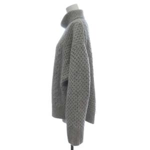 Spick&Span 20AW HAMILTON ニット セーター ケーブルタートル 長袖 ウール F ライトグレー