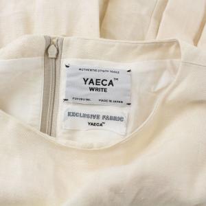 YAECA 98704 タックドレス S/Lリネン ナチュラル ワンピース  ノースリーブ M アイボリー 