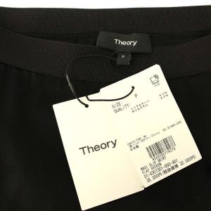 Theory 20AW FLAT SATEEN MIXI SLIP SKIRT ブラック