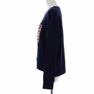 POLO RALPH LAUREN スウェット トレーナー 長袖 星条旗 コットン XS ネイビー