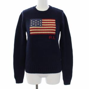 ニット 星条旗 S 紺