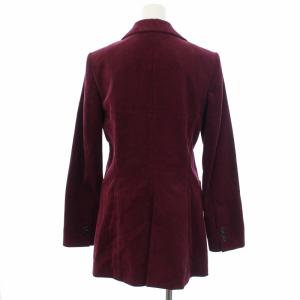 J&M DAVIDSON スーツ セットアップ テーラードジャケット シングル ストライプ コーデュロイ 8 M ボルドー