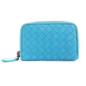 イントレチャート ラウンドファスナーコインケース ブルー