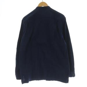 ISSEY MIYAKE バンドカラーシャツ 長袖 2 M ネイビー