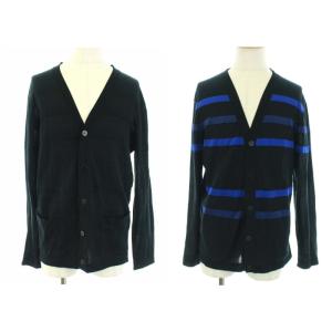 ISSEY MIYAKE MEN カーディガン リバーシブル  長袖  2ブラック ブルー