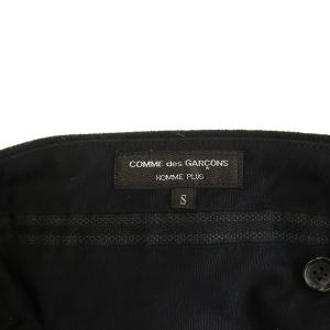COMME des GARCONS HOMME PLUS AD2017 17AW テーパードパンツ ベロア S ブラック