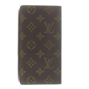 LOUIS VUITTON M60825 モノグラム ポルトカルトクレディ 長財布 ブラウン