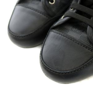 LOUIS VUITTON ダミエ グラフィット ハイカットスニーカー コーティングキャンバス 26cm 黒
