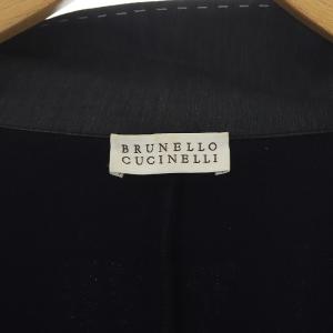 BRUNELLO CUCINELLI フェイクレイヤードテーラードジャケット L ネイビー
